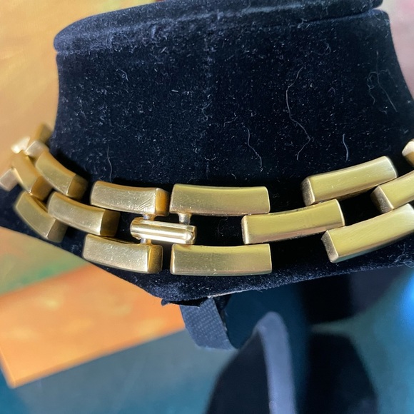 Vintage gold costume chunky retro necklace - Picture 2 of 2